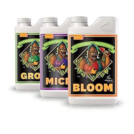 ADVANCED NUTRIENTS Bloom, Micro & Grow, Pack of 3, 1 L Each, 3PK GL52123401-14